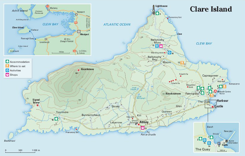 Clare Island Map